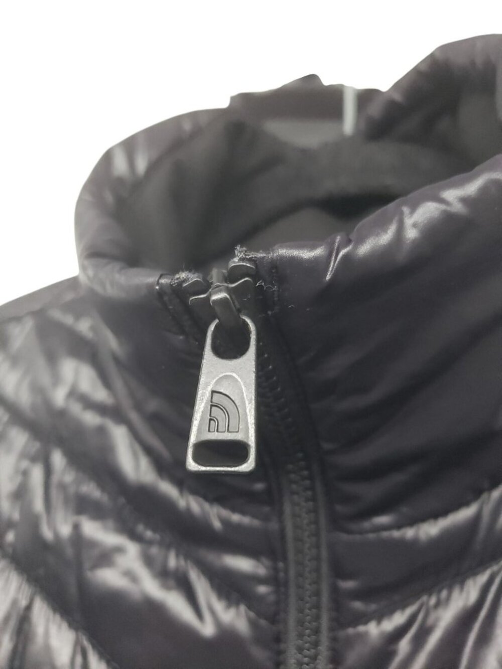 The North Face Black Puffer Jacket Womens M Medium Full Zip Cinched Waist - Picture 6 of 16
